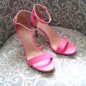 A.n.d Pink 4" Heel With Ankle strap